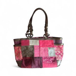Y2K Coach Pink Patchwork Bag